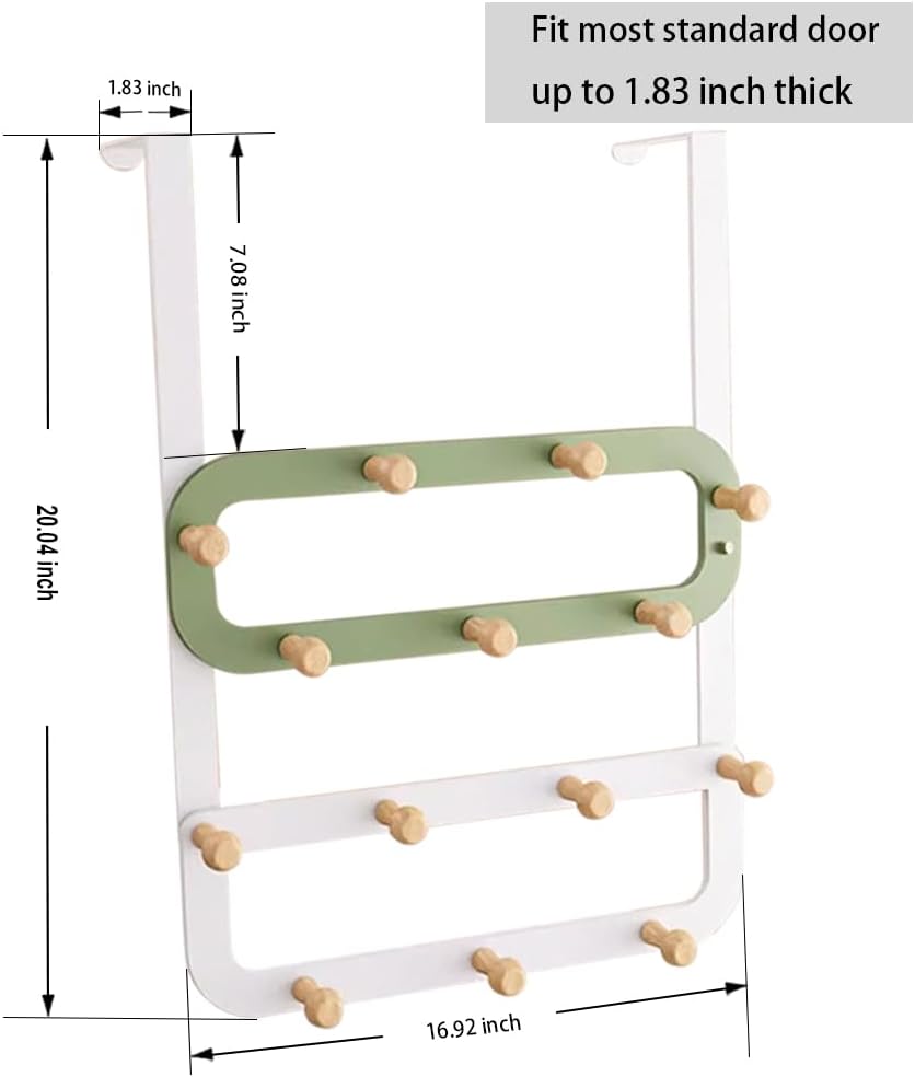 14-Piece Indoor Door Hanger Hook Rack