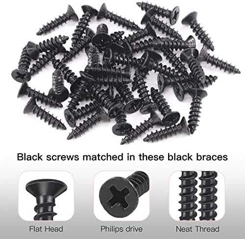 Hilitchi Stainless Steel Straight Corner Braces 130mm 15 Pack