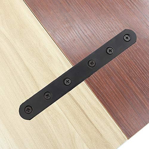 Sturdy Metal Braces for Wood Fixing Black Iron Flat Straight Brace Brackets