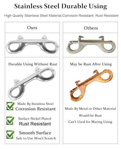 Pulado mecnicos double-ended bolt snap hooks stainless steel industrial applications