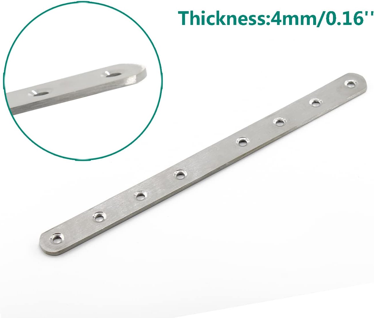 4 Pack Flat Mending Plate Stainless Steel 12 Inch
