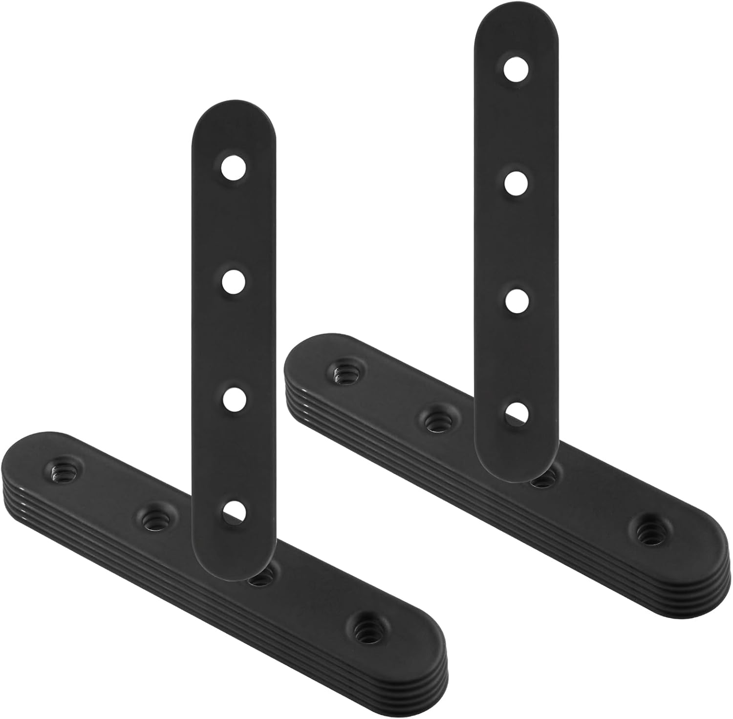 Sturdy 4-Inch Stainless Steel Brackets for Furniture Repair