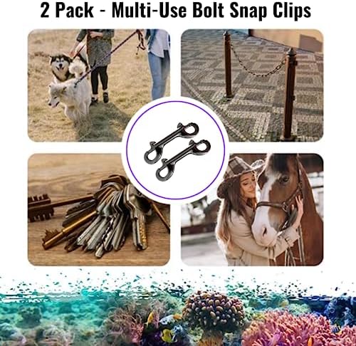 Marine Grade 4 Inch Double Ended Bolt Snaps with SS316 Spring