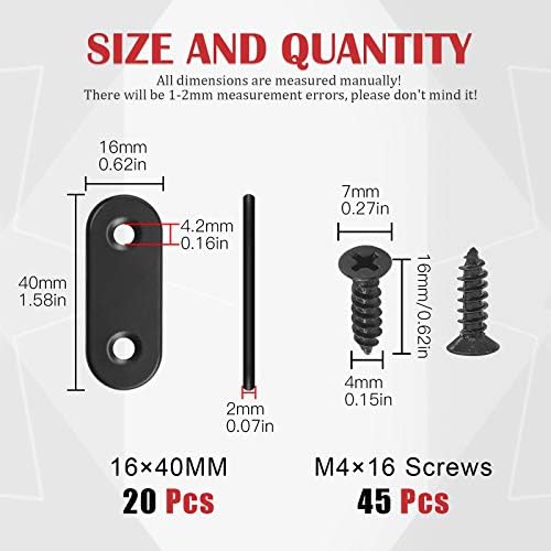 Sturdy Hilitchi Straight Bracket for Flat Surfaces