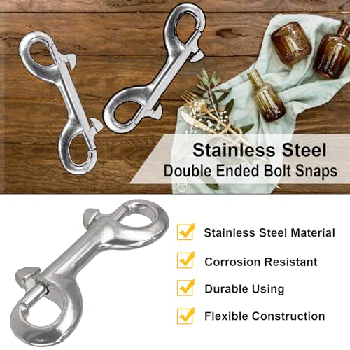 Pulado mecnicos double-ended bolt snap hooks stainless steel industrial applications