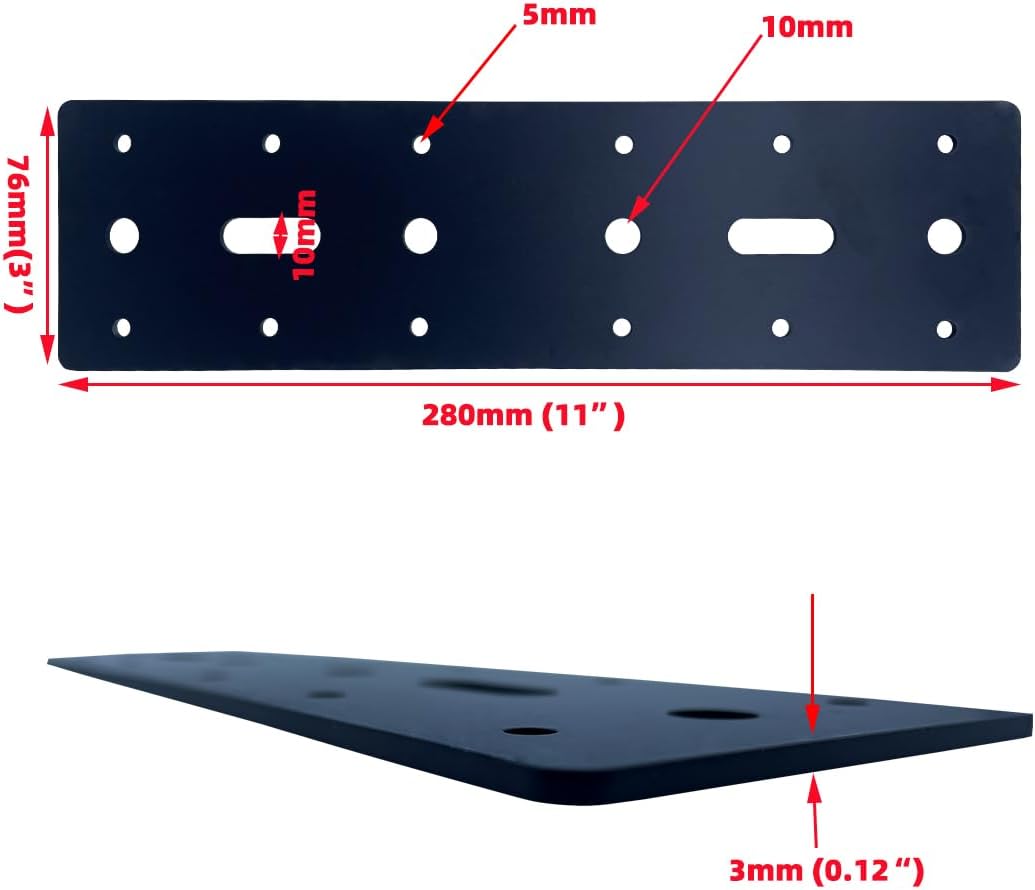 Straight Steel Flat Plate Joining Plate Bracket