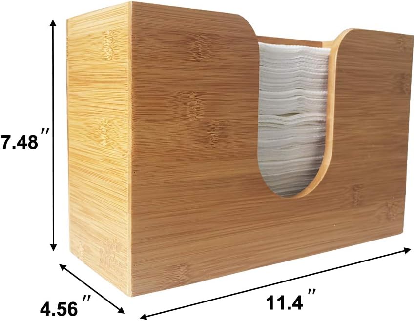 Eco-Friendly Bamboo Wall-Mounted Paper Towel Dispenser