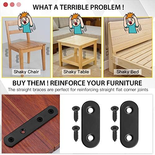 Sturdy Hilitchi Straight Bracket for Flat Surfaces