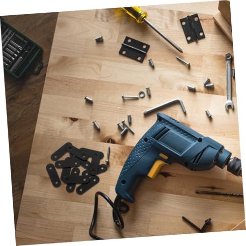 12-Piece Stainless Steel Flat Plate Brackets for Wood Furniture Fixes