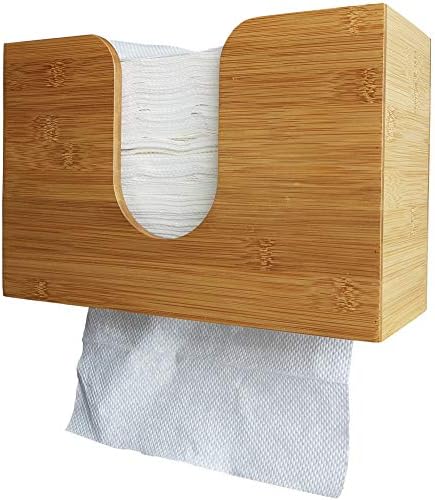 Eco-Friendly Bamboo Wall-Mounted Paper Towel Dispenser