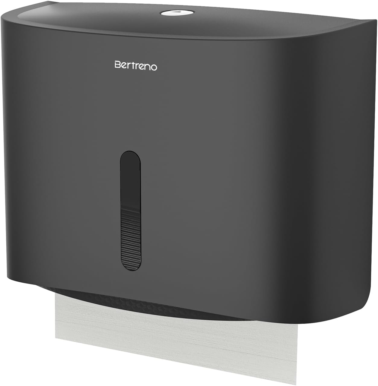 Bertreno Wall-Mounted Large Capacity Commercial Paper Towel Dispenser Black