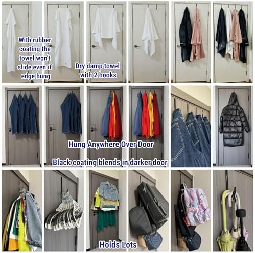 4pcs Over The Door Hooks 55 Inch Heavy Duty