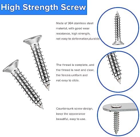 Sturdy Stainless Straight Bracket Set for Furniture Repair