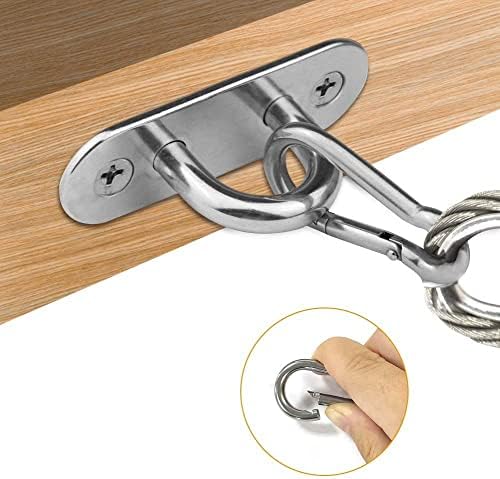 Sturdy Stainless Steel U Hooks Set for Marine Use