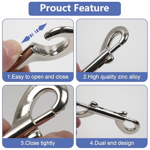 SPNKMJUJ Double-Ended Bolt Snap Clips for Pets
