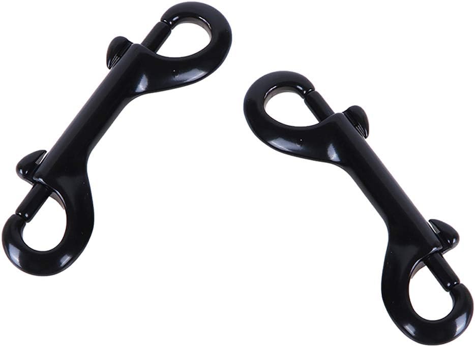 Double Ended Bolt Snap Hooks 5PCS Black Heavy Duty