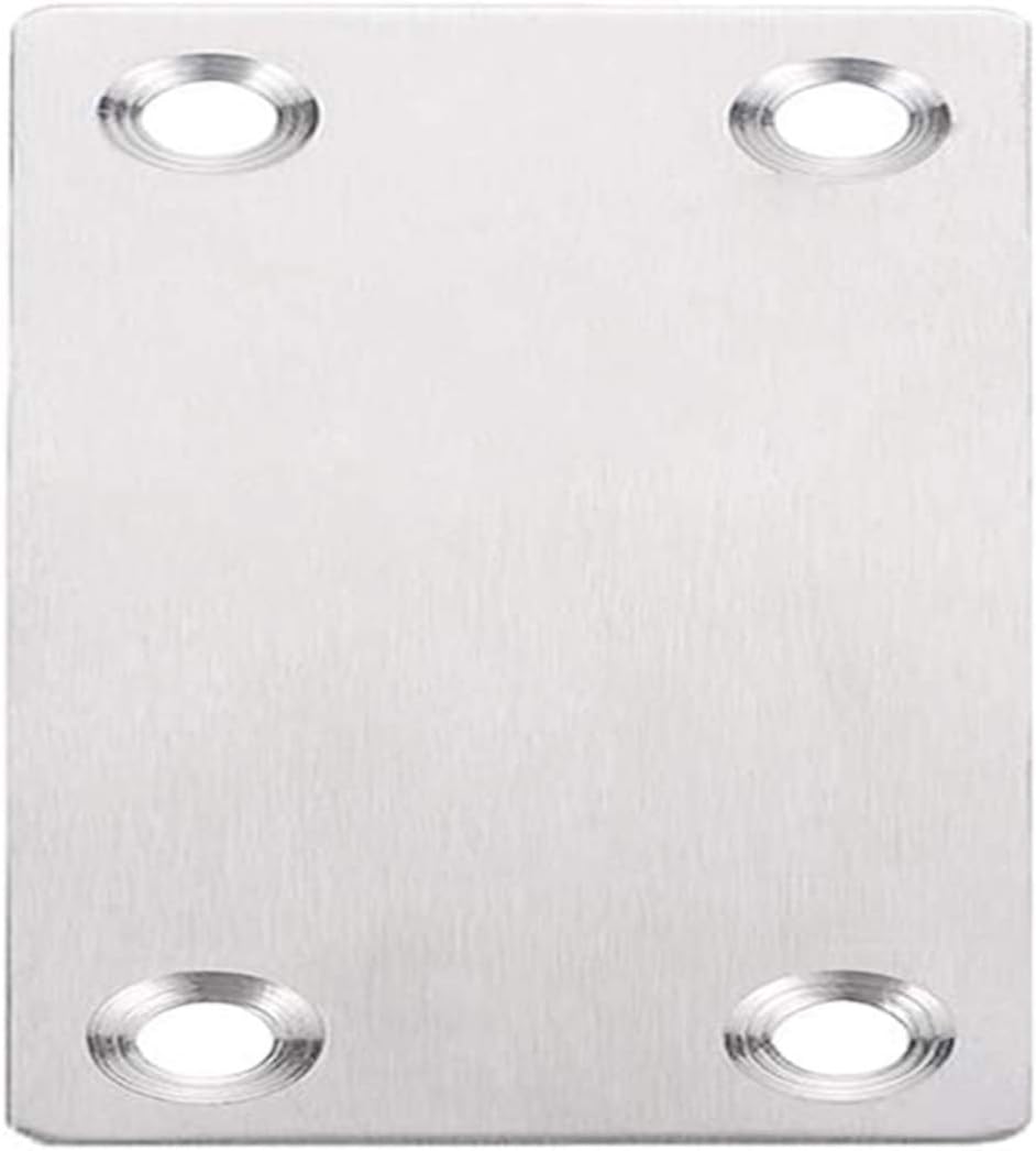 Hulless 24 x 15 Inch Metal Flat Straight Brace Bracket 12 Pcs