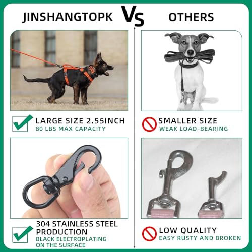 Secure Your Marine Gear with 6-Piece Stainless Steel Snap Hooks