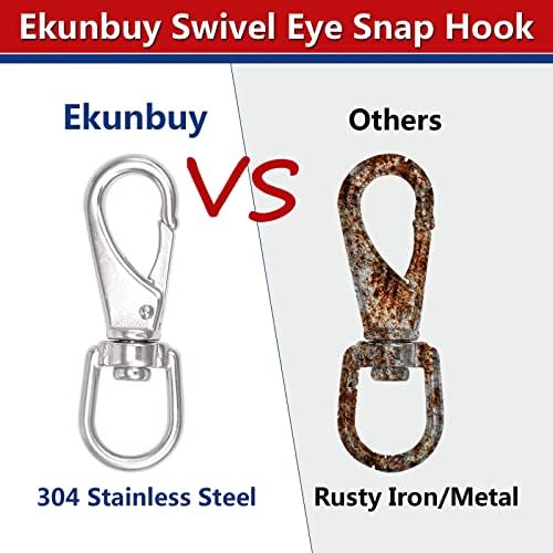 304 Stainless Steel Swivel Snap Hooks for Keychains Pets and More