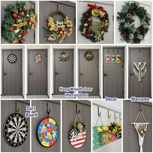 4pcs Over The Door Hooks 55 Inch Heavy Duty