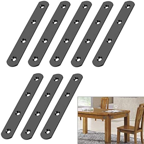 Sumnacon 8-Piece Stainless Steel Flat Plates - Heavy Duty furniture repair tools