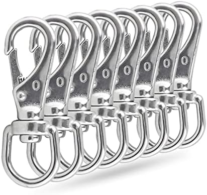 Ekunbuy Swivel Eye Snap Hooks 304 Stainless Steel Heavy Duty