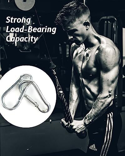 Small Carabiner Clips Set for Climbing Hiking Fishing Marine Use