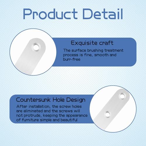 TmyjfjingxiDurable Metal Bracket Plates for Wood Stainless Steel