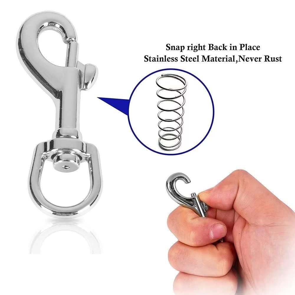 35-Inch Heavy-Duty Swivel Snap Marine Grade Durable for Diving Boating