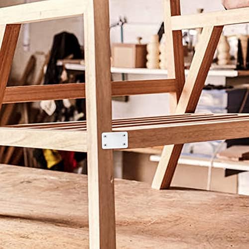 20-Piece Stainless Steel Flat Mending Plates for Wood Furniture