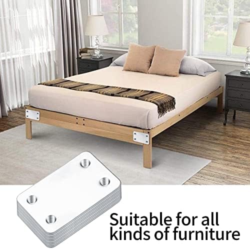 20-Piece Stainless Steel Flat Mending Plates for Wood Furniture