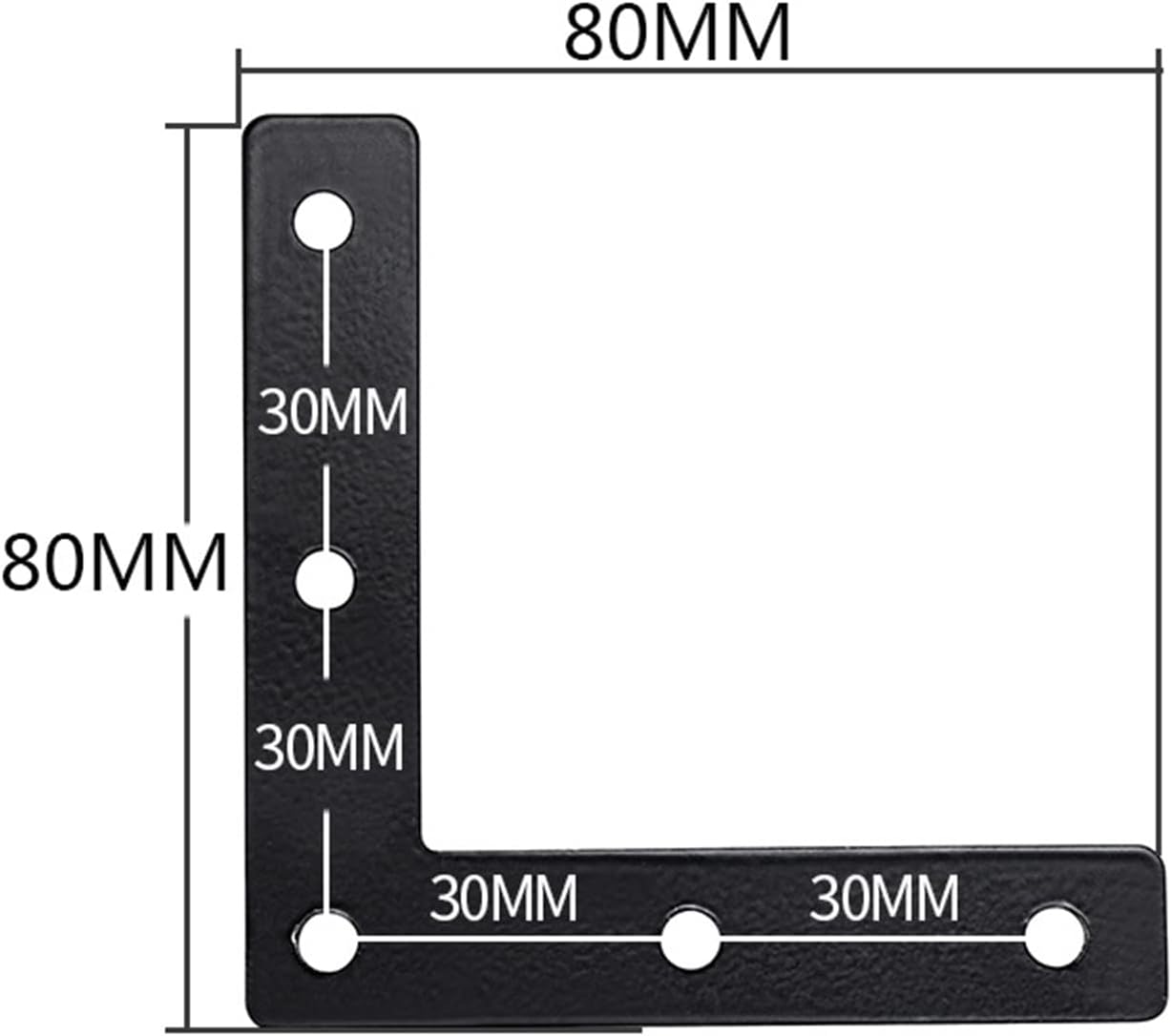 Durable L-Shaped Bracket for Wood furniture 20-Piece Set