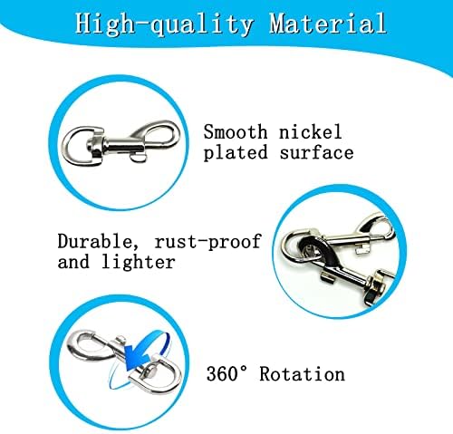 Zinc Alloy Trigger Clips for Dog Leads Mens Keyrings