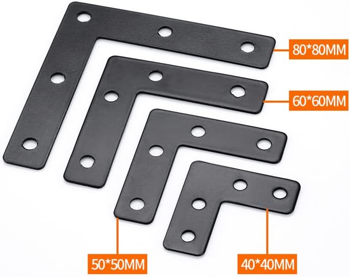 Durable L-Shaped Bracket for Wood furniture 20-Piece Set
