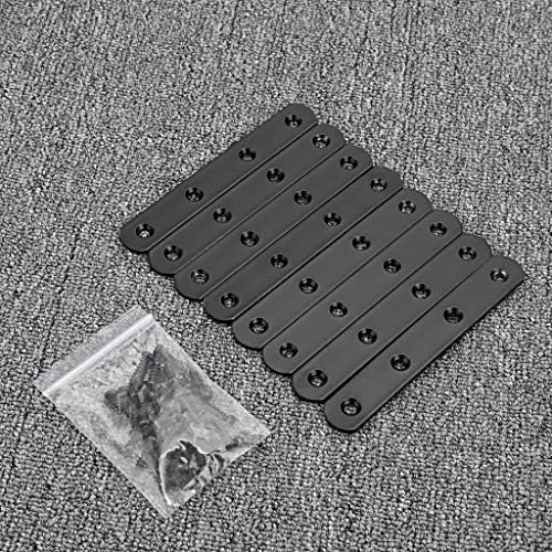 Sumnacon 8-Piece Stainless Steel Flat Plates - Heavy Duty furniture repair tools