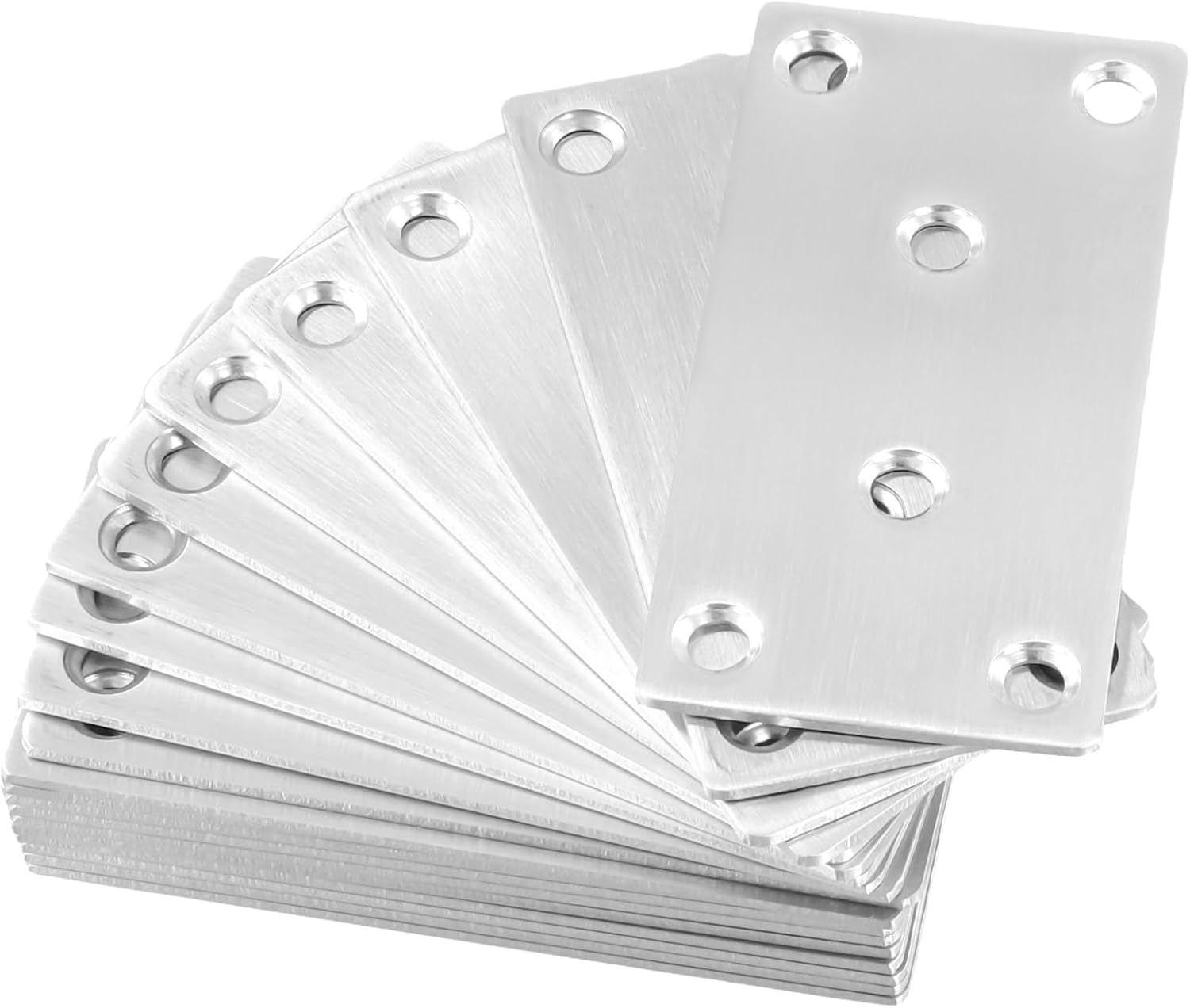 20 PCS Flat Straight Mending Plates for Furniture Repair