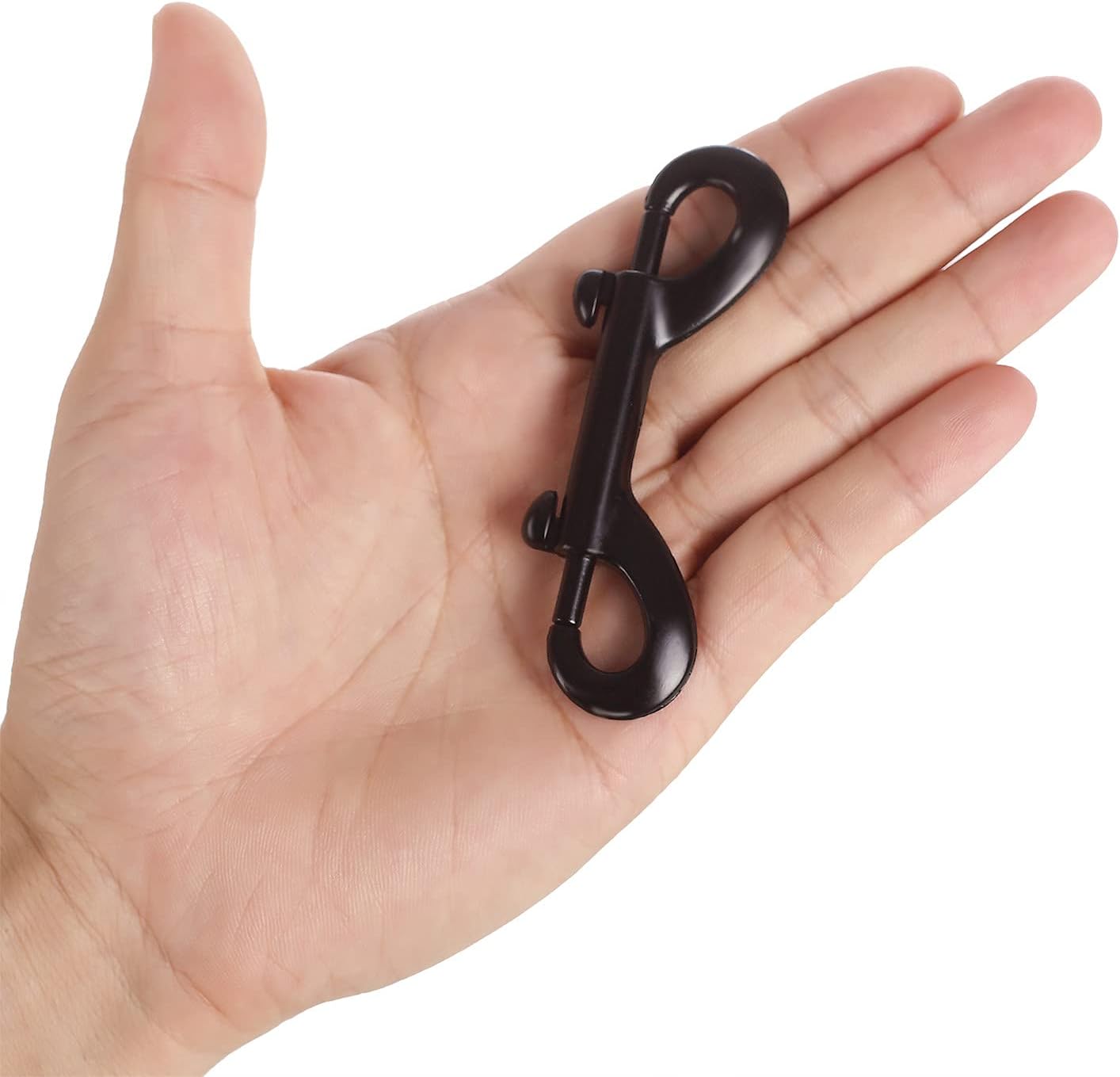 Premium 4-Pack Bolt Snap Hooks Black industrial use