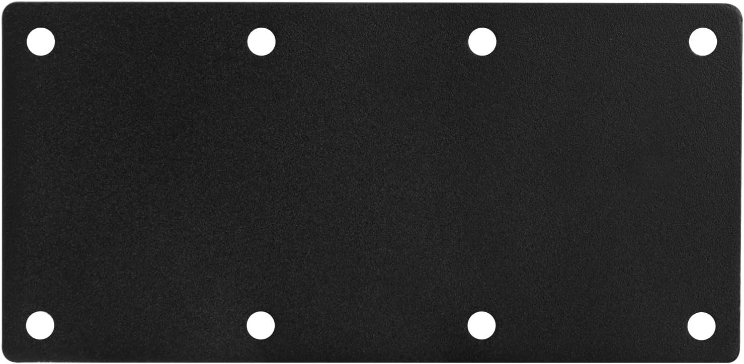 4 PCS Black Flat Mending Bracket Plate for Furniture Wood Repair