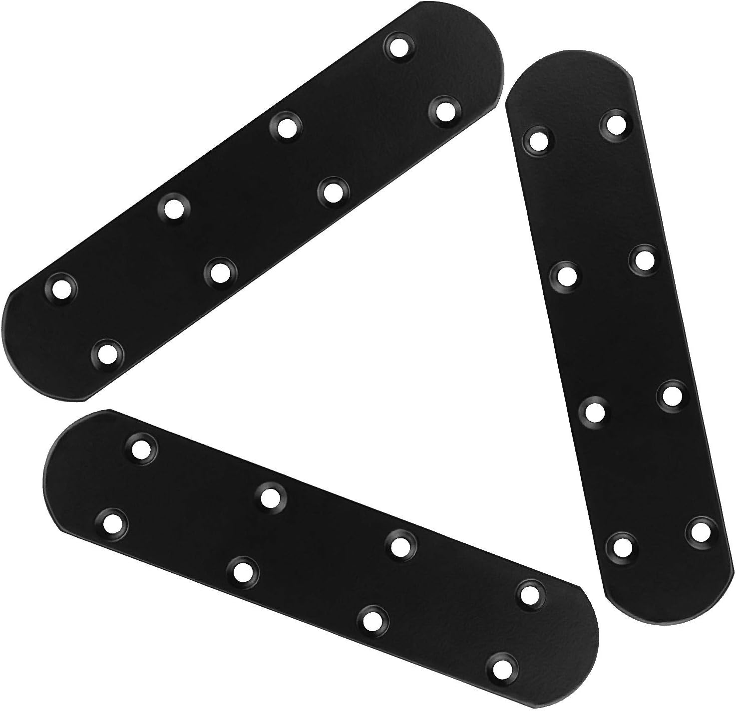 AKOLAFE12PCS Flat Straight Brace Black Rust Resistant