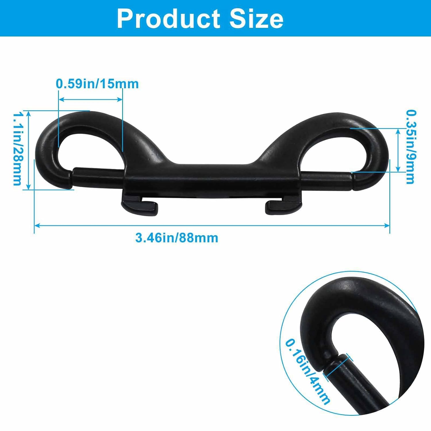 Premium Bolt Snap Hook Set - Durable and Stylish for Pets More