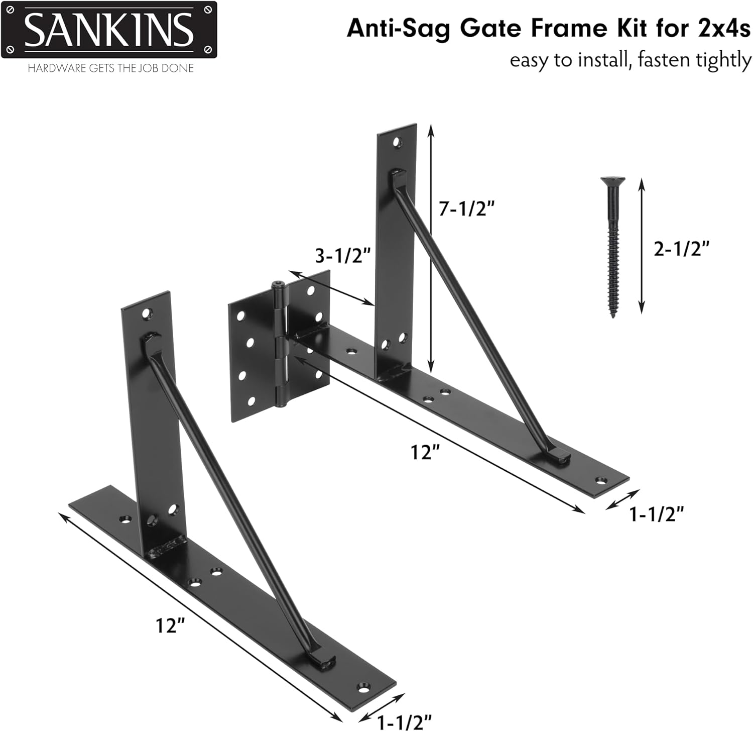 Anti-Sag Corner Bracket for Durable Structures
