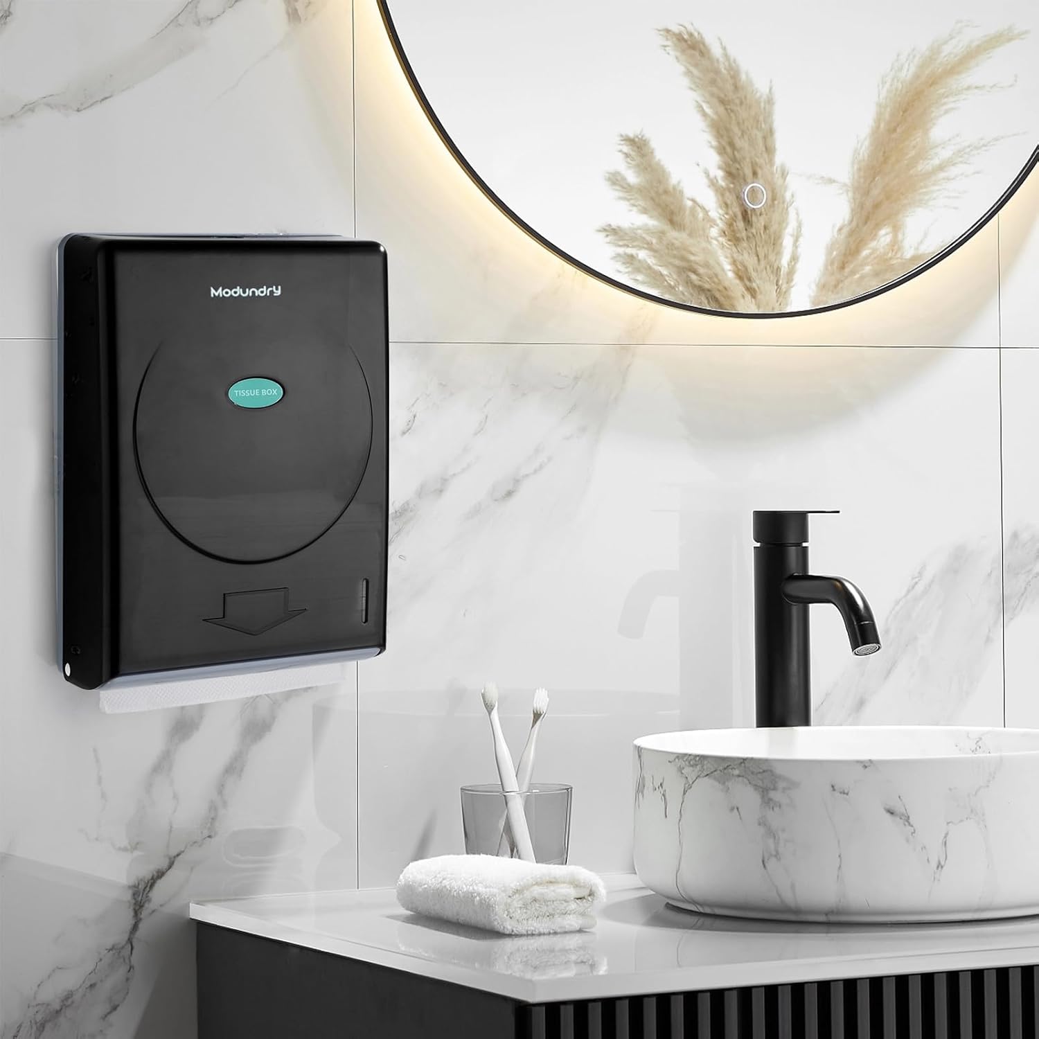 Commercial Paper Towel Dispenser Wall Mount Black