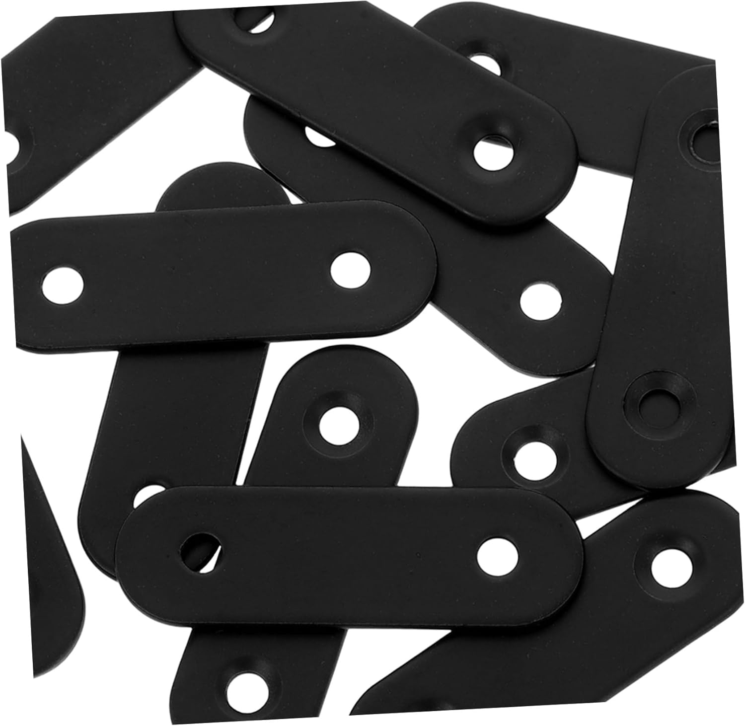 12-Piece Stainless Steel Flat Plate Brackets for Wood Furniture Fixes