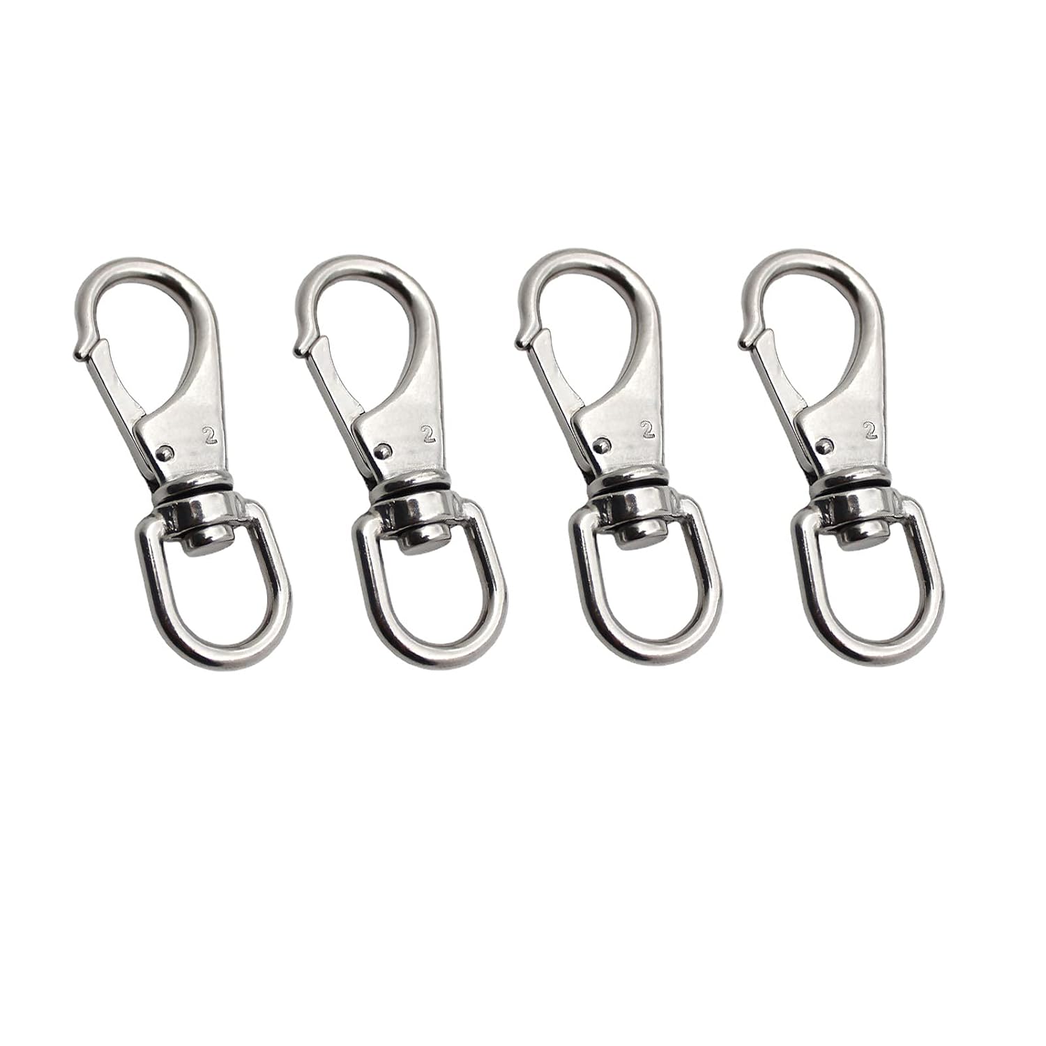 Durable Swivel Eye Bolt Snap Hook 4-Pack