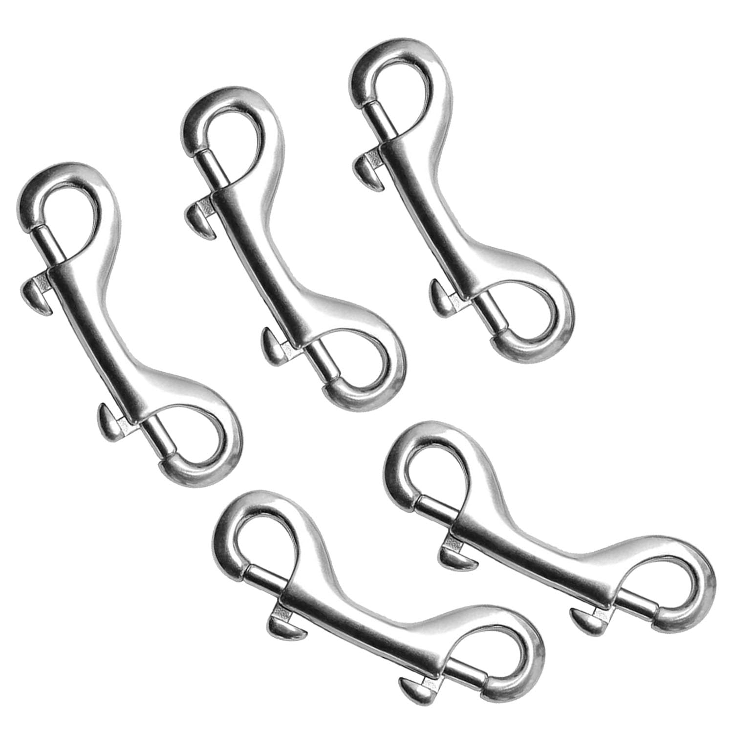 4-Inch Double-Ended Bolt Snap Hook for Chain Fastening