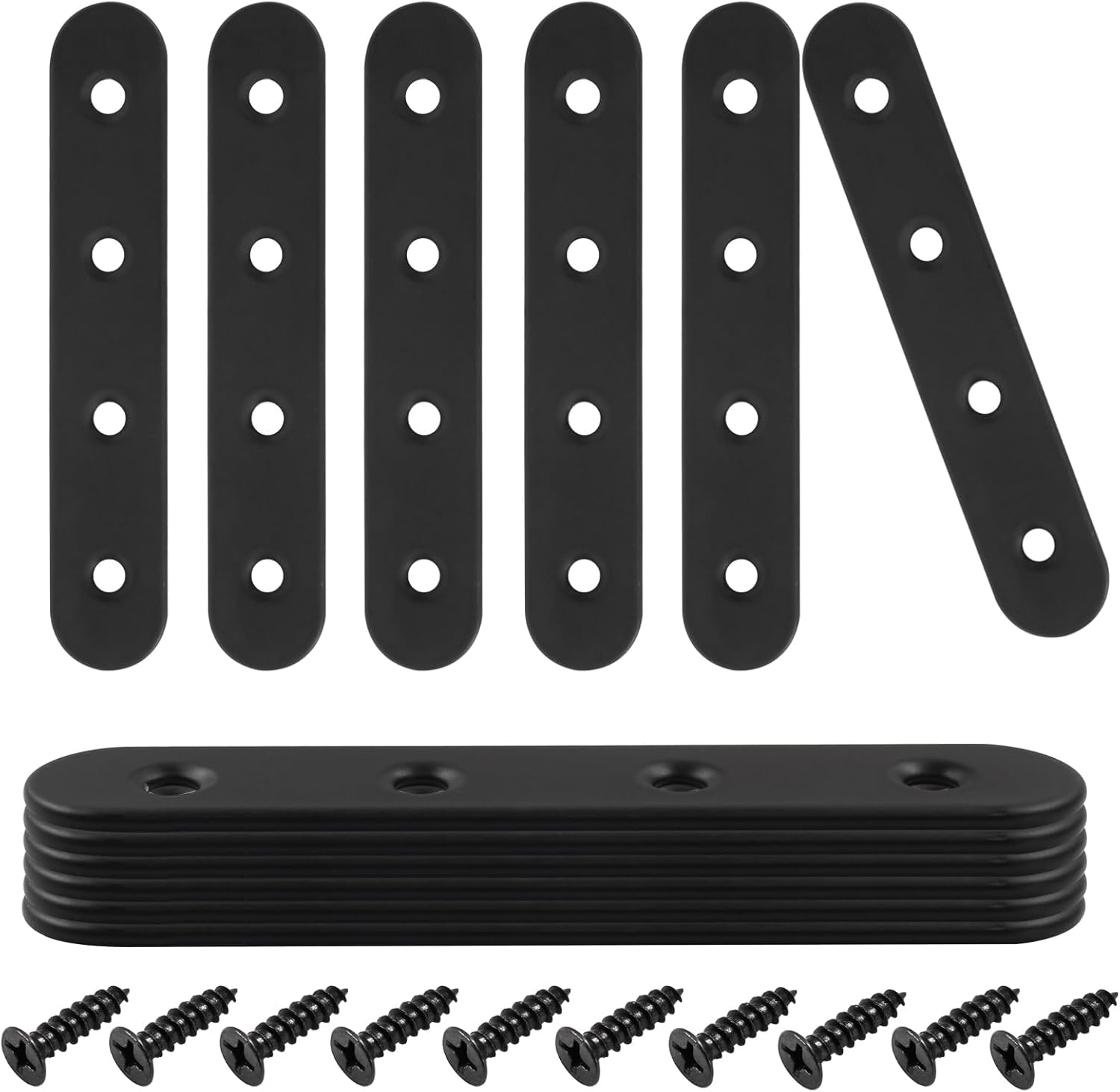 Sturdy 4-Inch Stainless Steel Brackets for Furniture Repair