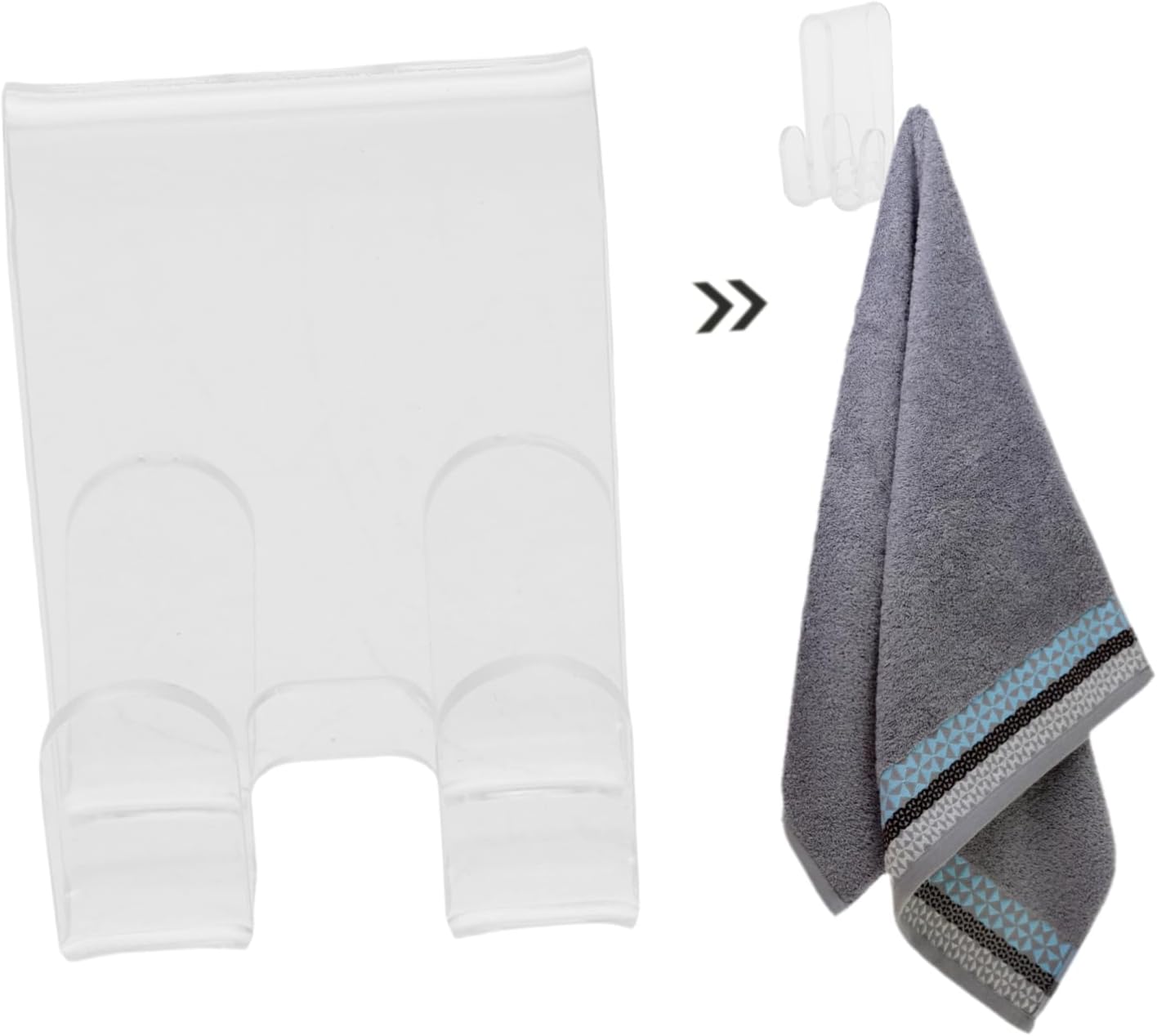 Zerodeko Frameless Glass Shower Door Towel Hooks No Drill Installion