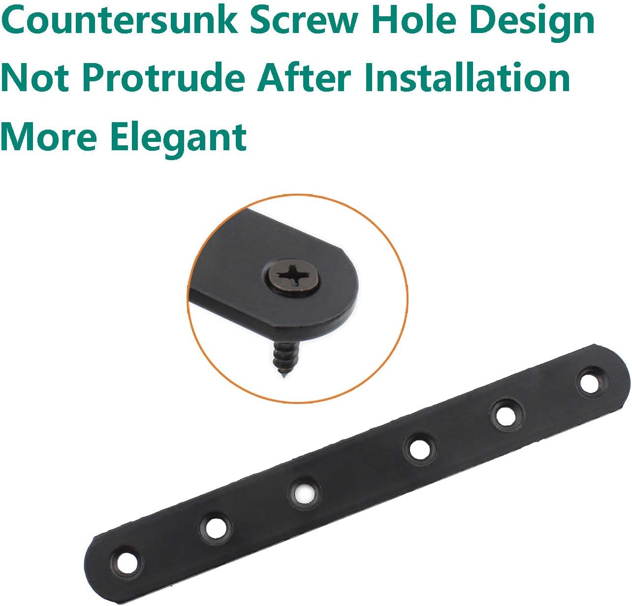 4-Pack Metal Bracket Set for Wood Repair