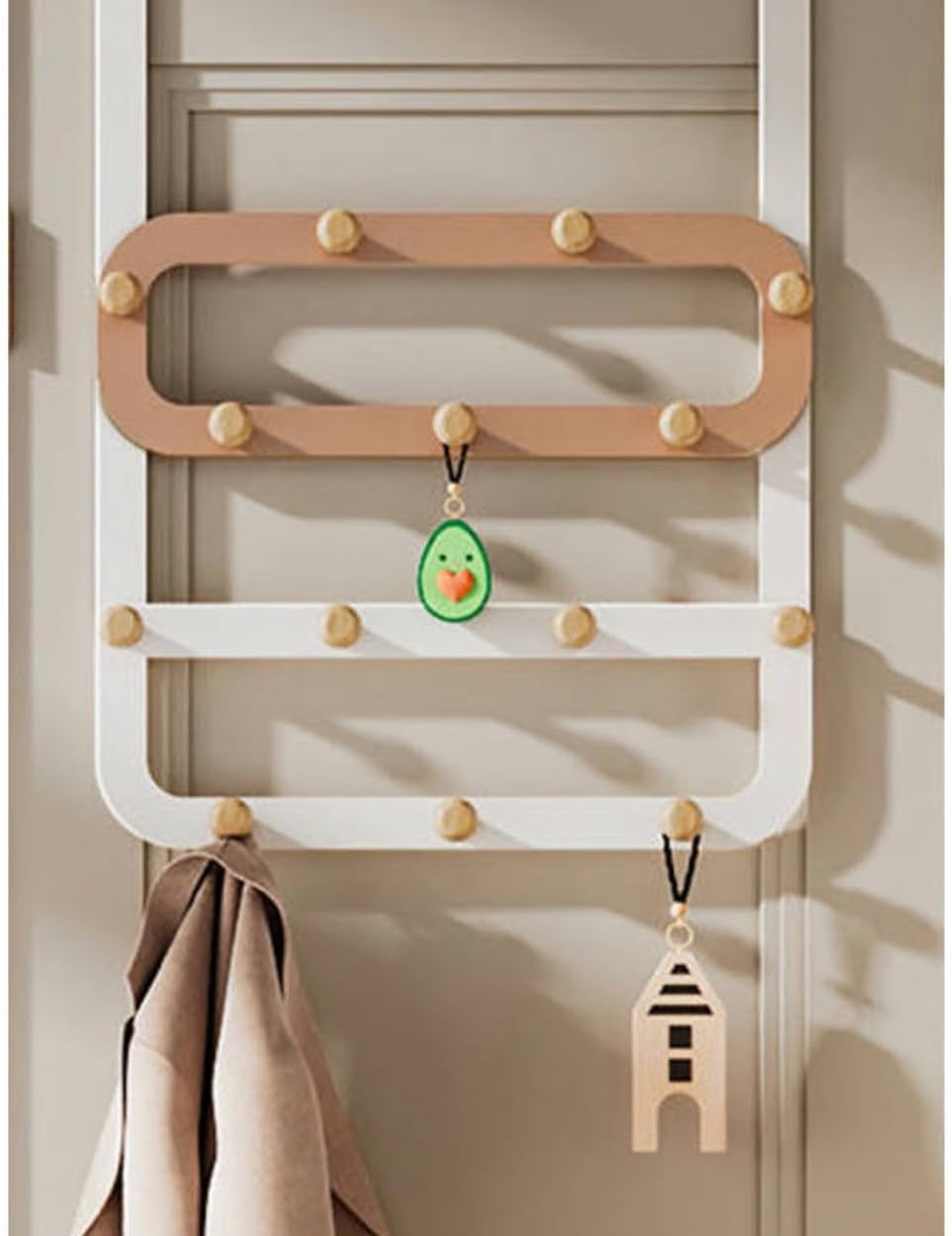 14-Piece Indoor Door Hanger Hook Rack