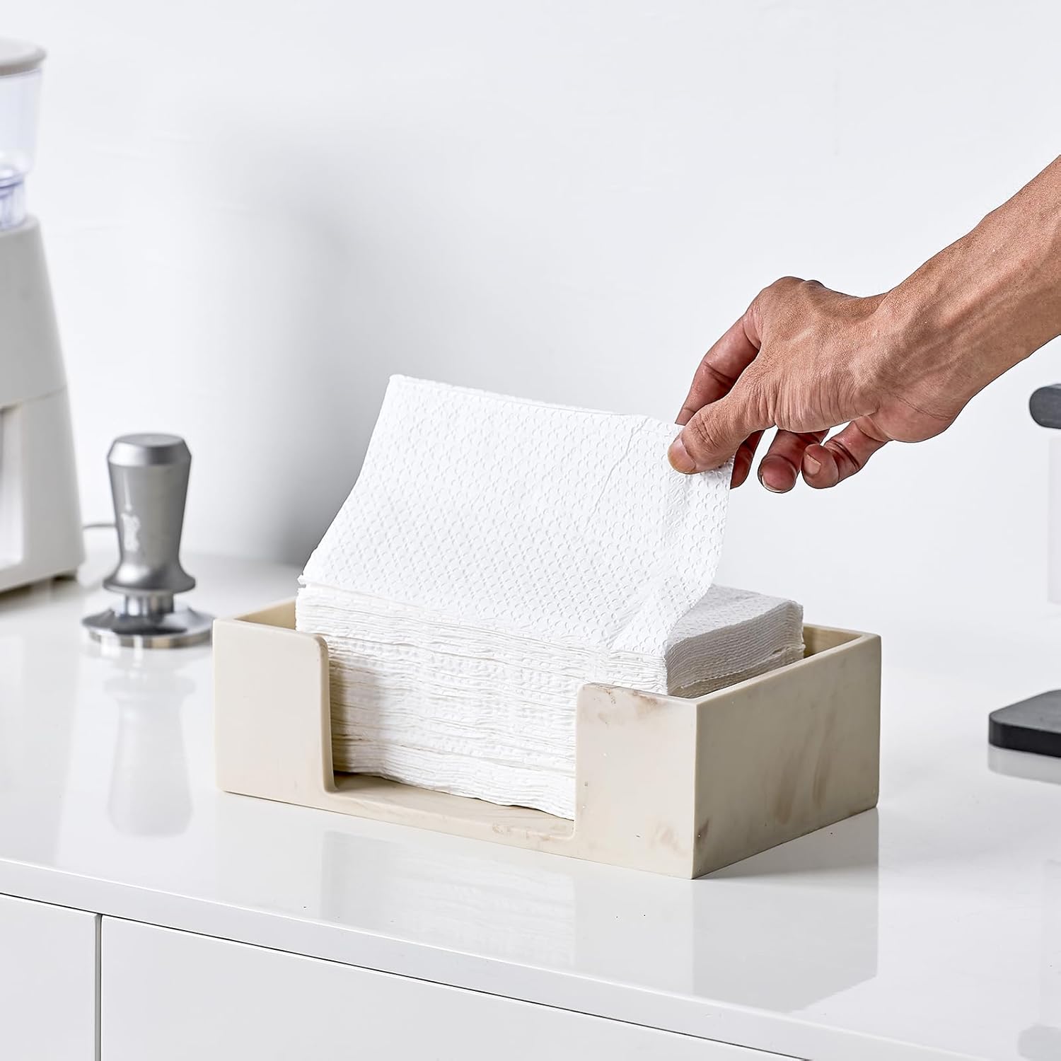 Marble Beige Napkin Holder